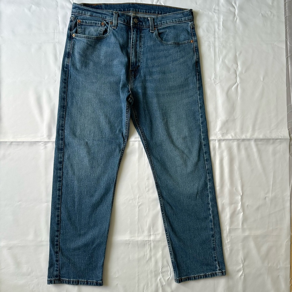 Levi’s 505 Men’s Regular Fit Jeans Blue Denim W36 L30 Stretch